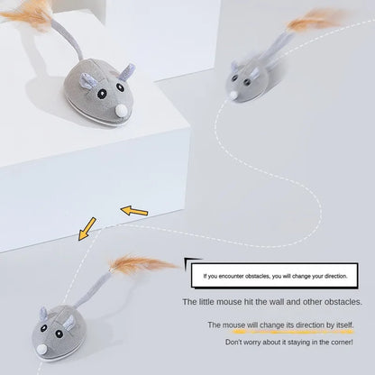 Interactive Cat Toy Mouse for Cats USB